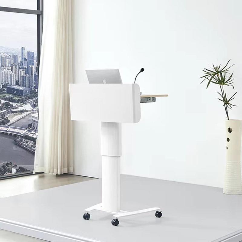 升降演讲 台可动言台培训会议室小讲移台Mobile1566发 Sit-StandD