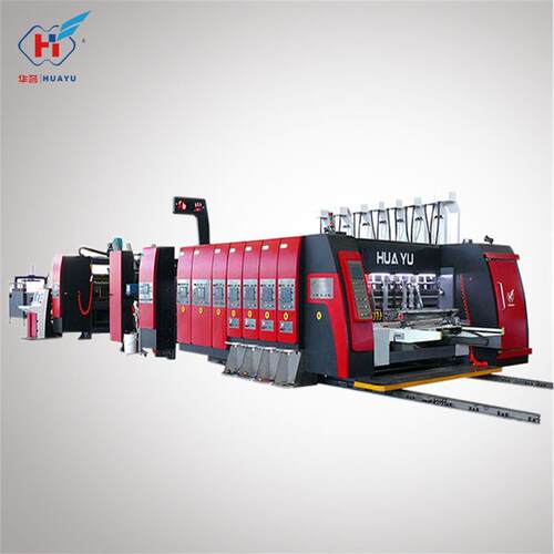 High speed printing adhesive box linkage line