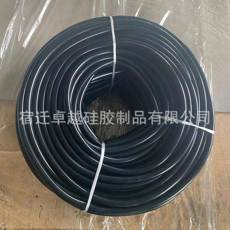 黑色硅胶管耐高温绝缘橡胶硅胶管工业硅橡胶套管软电线保护套