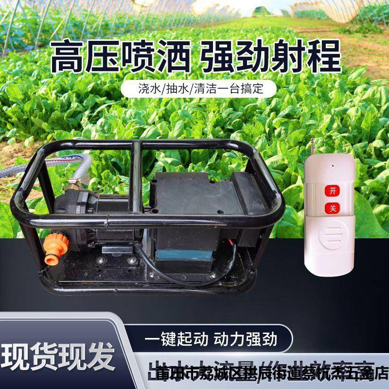 充电式抽水泵大马力家用浇菜神器便携式户外大功率流量遥控取水器