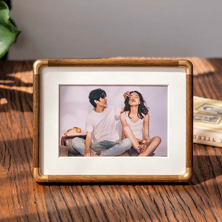 铜角实木相框摆台情侣相片加打印六6寸78寸高级感中式摆件,工业油品/胶粘/化学/实验室用品,其他实验室设备,淘宝优惠券,粉丝福利购,淘宝优惠卷