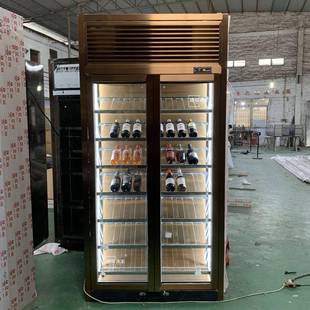 设计轻奢酒窖亚克力酒柜私人高档双门玻璃展示柜不锈钢恒温红酒柜