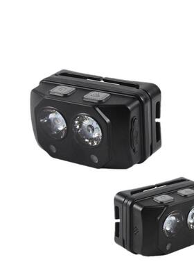 挥手感应智能头灯IW5133B微型防爆头灯LED聚泛光调节头帽戴工作灯