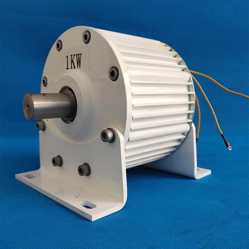 L型1KW交流永磁发电机24V48V家用小型微风风力发电机风电光伏互补