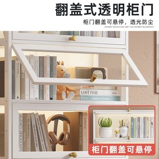 书架落地置物架一体靠墙阅读亚克力简易自由组合学生家用书柜储物