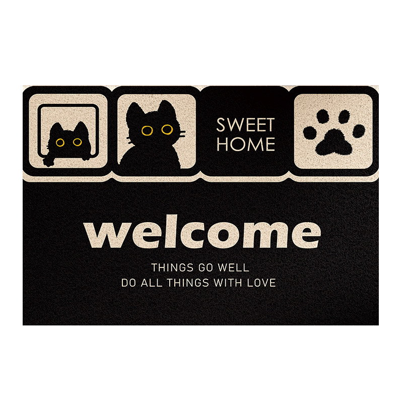 网红入户门地垫丝圈家用门口脚垫门外进J门防滑耐脏门垫可裁剪定