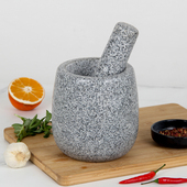 天然石臼捣蒜器蒜臼子罐蒜泥器研磨器家I用手动老式 辅食碎捣药对