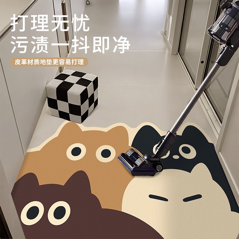 进门地垫入户门垫除尘耐脏免洗脚踏pvc垫玄关蹭土U防滑可裁剪地毯