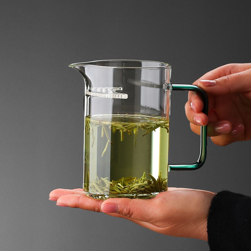 耐热玻璃a公道杯茶漏一体茶具漏网月牙泡茶杯网红茶海茶水分离