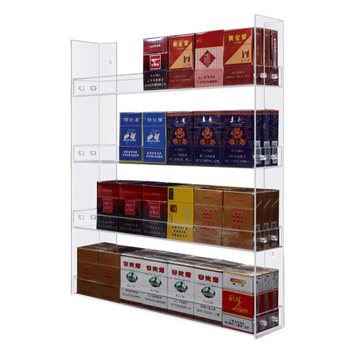 亚克力烟柜展示h柜挂墙式烟架子超市小型摆烟架便利店口香糖小货