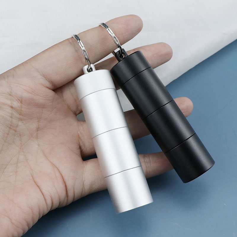 铝合金三层分装药盒便o携防水仓大容量密封随身一周轻便迷你小药