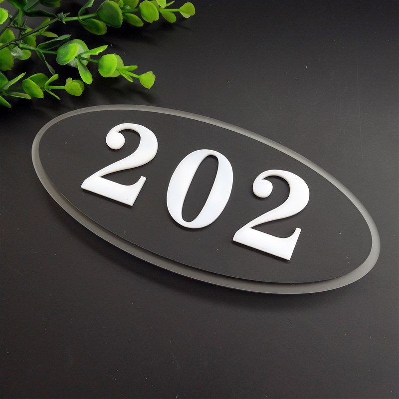 门牌号亚克力小区号码牌r家用物业房号牌宾馆酒店门贴房间号楼层