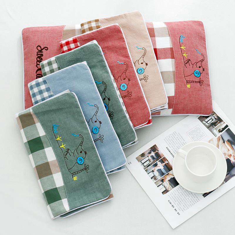 枕头套婴c儿宝宝儿童卡通枕套夏季纯棉凉透气吸汗一对装小号305