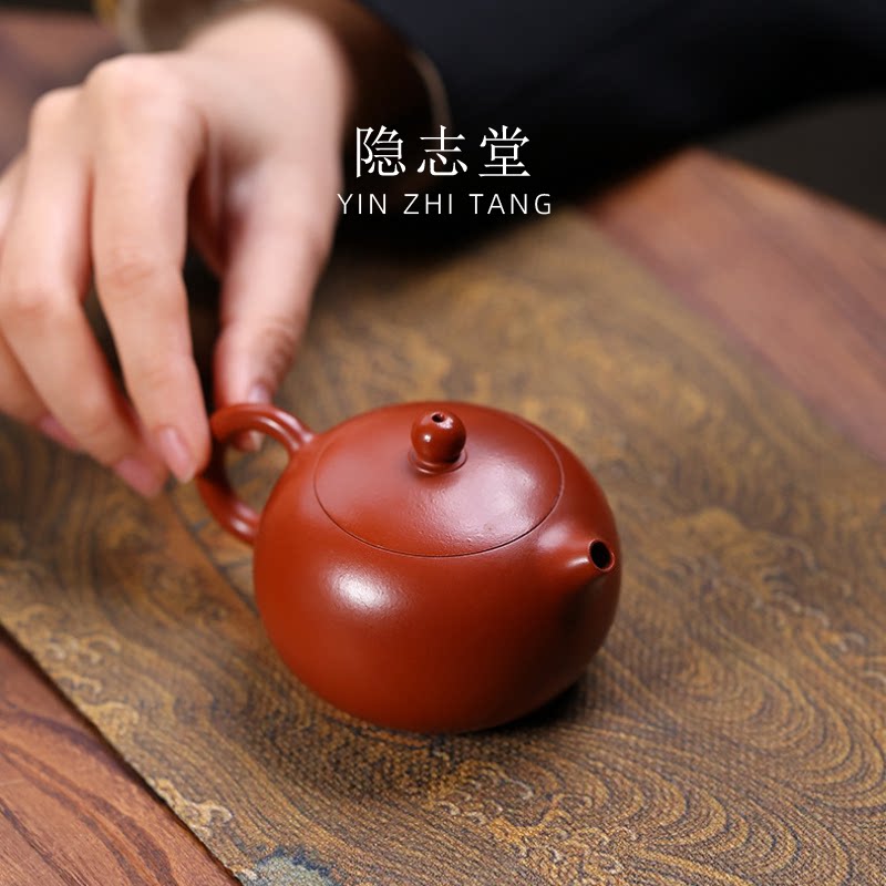 隐志堂 | 原矿朱泥卡盖西施壶茶壶