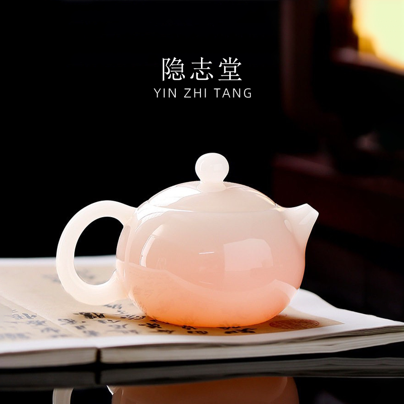 隐志堂 | 冰种璞玉瓷高端德化茶壶