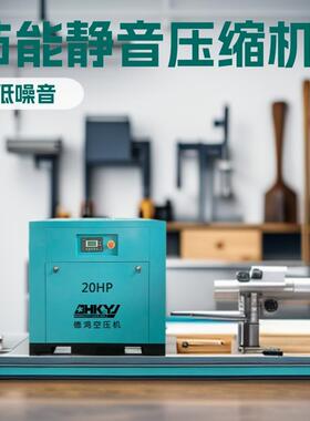 15kw螺杆式空压机20匹空气压缩机工业级低燥音20年厂家直销变频