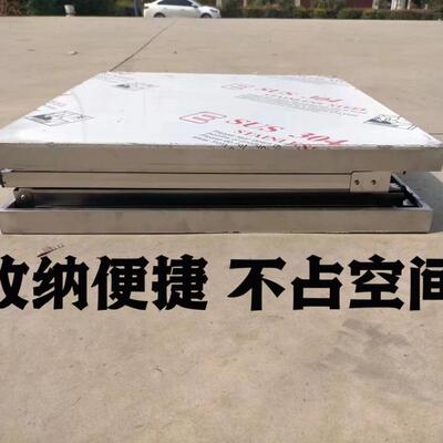 304车特不锈钢AL100339桌面桌腿折收叠工作台厨房商厚用小吃便携