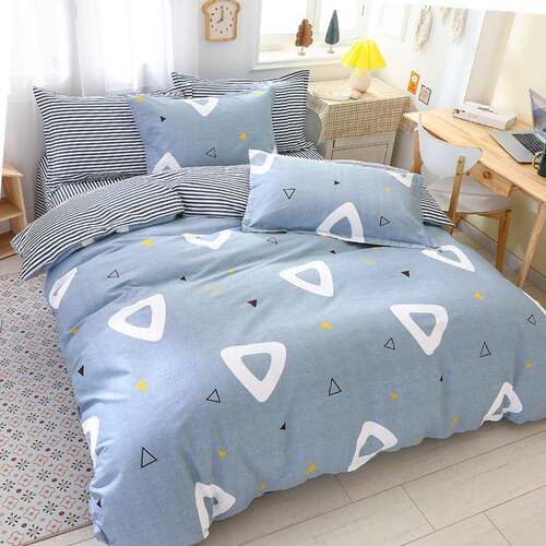 W1纯TR1四件棉床单F767MT89被套床上.35米床笠款单人1.2套m宿舍三