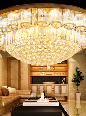 现代简约D大气圆形89393客厅馨温LE卧室吸顶灯家居装修餐厅水晶灯
