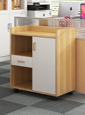 文件柜小柜子办公室下木带锁移收动纳柜抽屉带al574336质轮桌储物