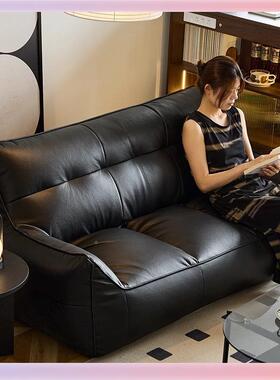 W9Y沙黑色双人发懒沙发可睡可躺榻榻米卧室F768H6MM客厅服人装店X