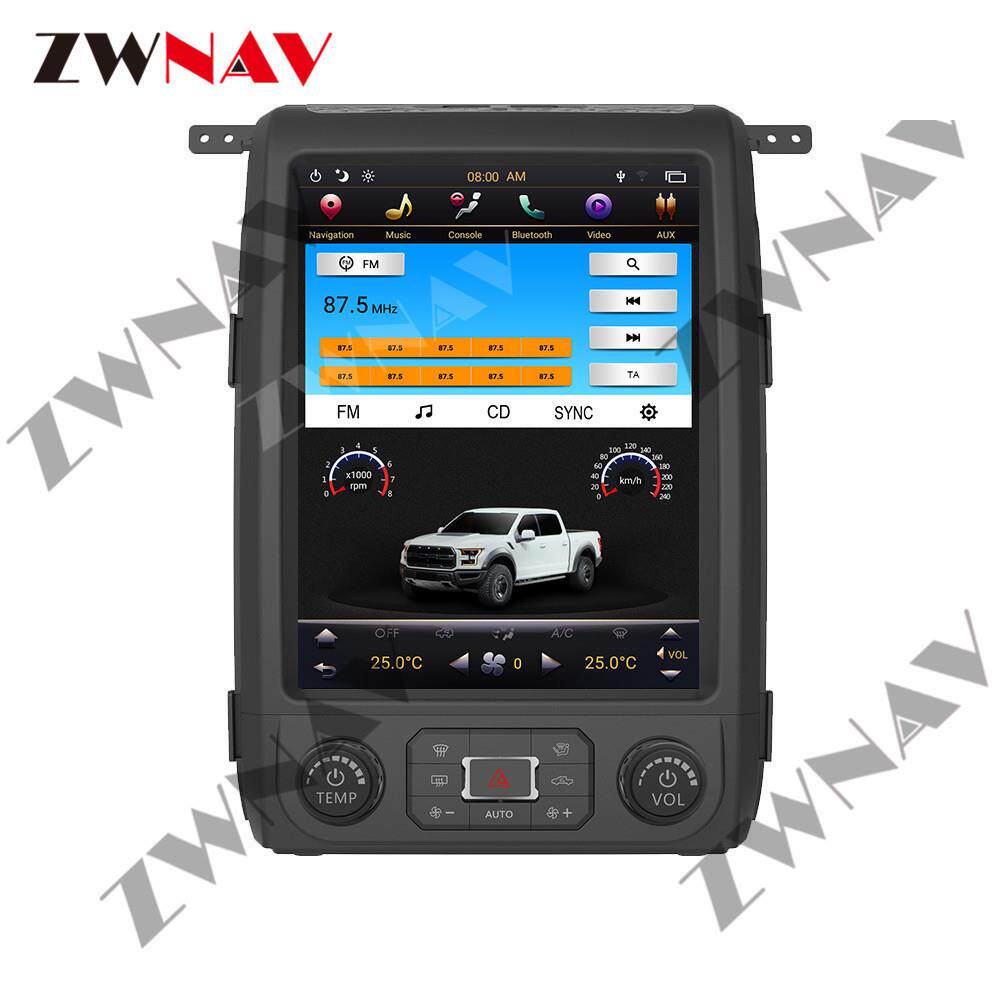 安卓8.1CARPLAY适用于福特F1502013-201412.1寸竖屏导航仪