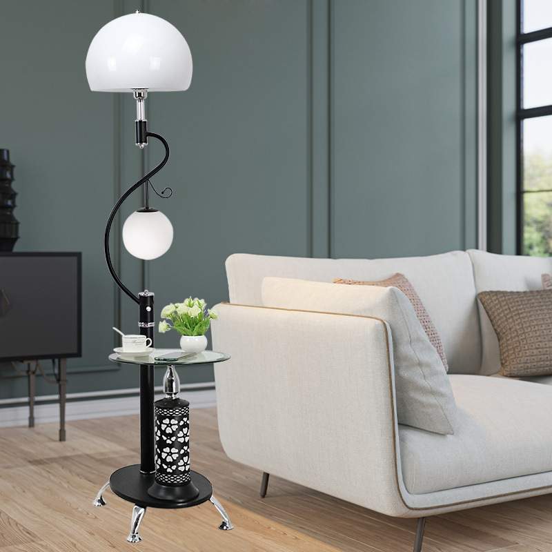 简约现代落地灯茶几一体超亮客厅沙发旁网红卧室创意书房遥控台灯