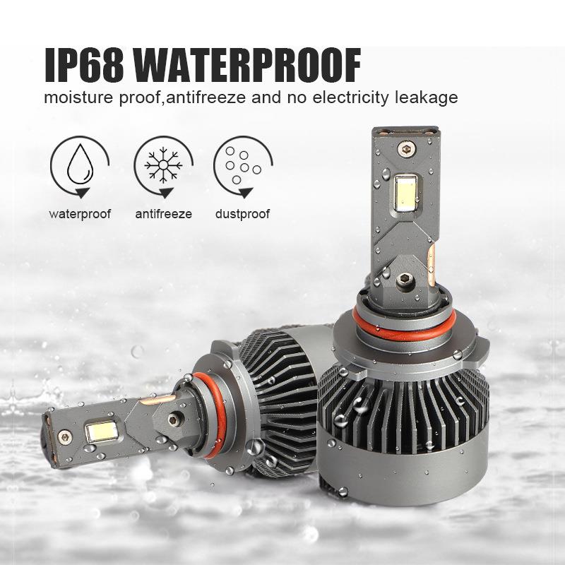 爆款T8双铜管led汽车大灯远近光一体led灯改装前照灯灯泡