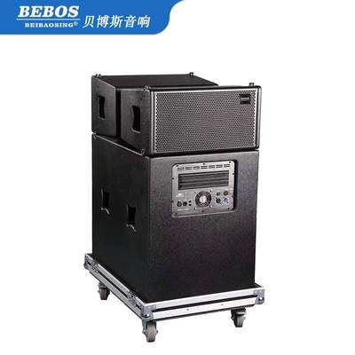 有源单10寸线阵音箱一拖二功放板专 业音响 户外小型流动演出音箱