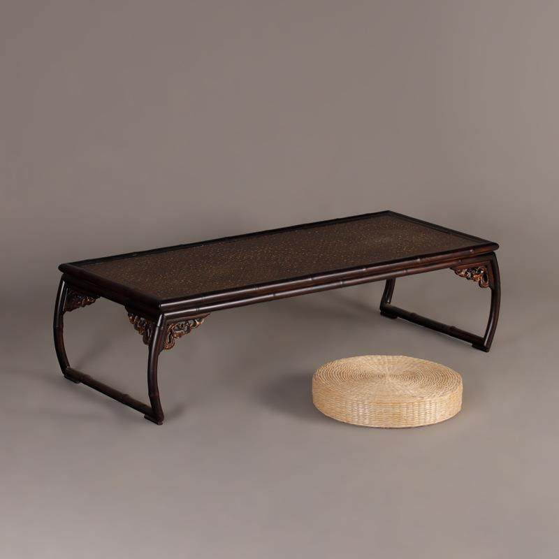 榻榻米楠竹席面茶桌案几小茶几展示茶台案台中式陈设茶具收纳