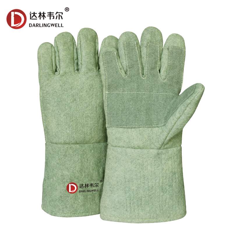 达林韦尔500度耐高温手套S537工业防烫隔热阻燃掌心加固高强耐磨