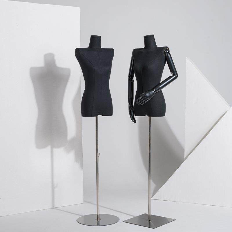 黑色平肩模特道具女全身人台服装店直角肩韩版女装橱窗衣架展示架