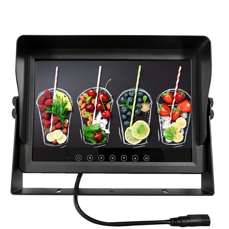 10.1寸IP69防水车载显示器3路1画面工程车冷链车专业显示器