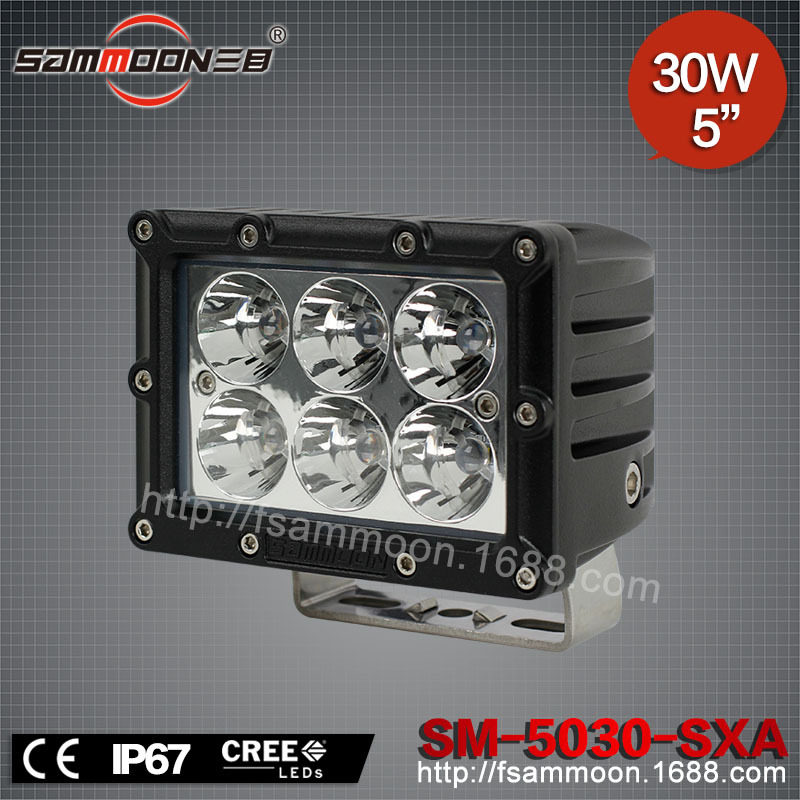 5英寸30W LED工作灯 汽车探照灯 led越野车灯 船灯SM-5030-SXA