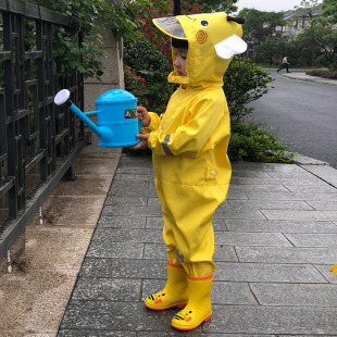 儿童雨衣连体男童女童幼儿园宝z宝学生小孩雨披全身雨具防护上学