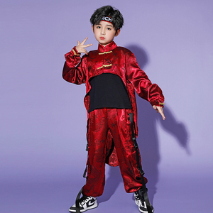 雪龙吟儿童演出服幼儿园六一扇子舞蹈H服男女童中国风街舞表演服