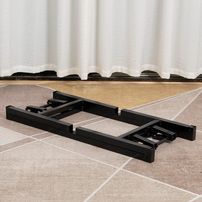 折叠桌架子餐桌腿支架长方形金属桌脚架桌腿茶几腿支架Z折叠腿铁