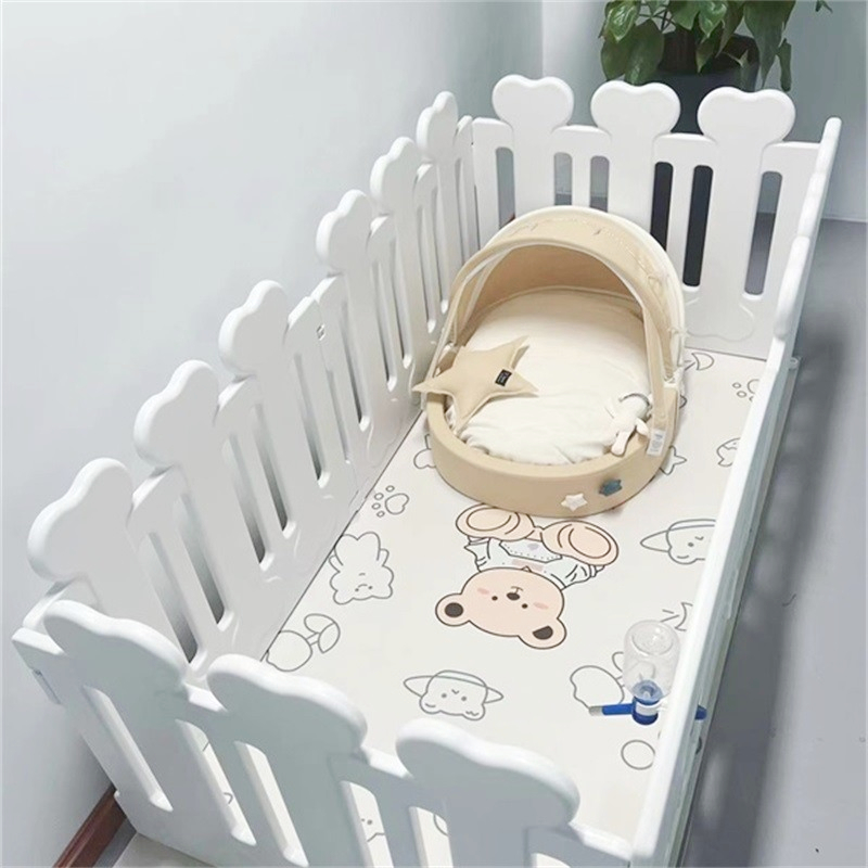 QTA狗笼子自由组装p室内宠物围栏狗栅栏狗窝中小型犬狗围栏狗护栏