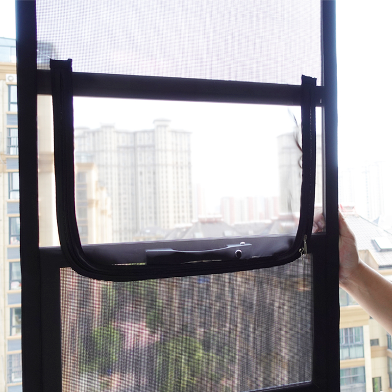 三趟式三推式金刚网窗户防尘u过滤网防雨防小咬100目300目加密网
