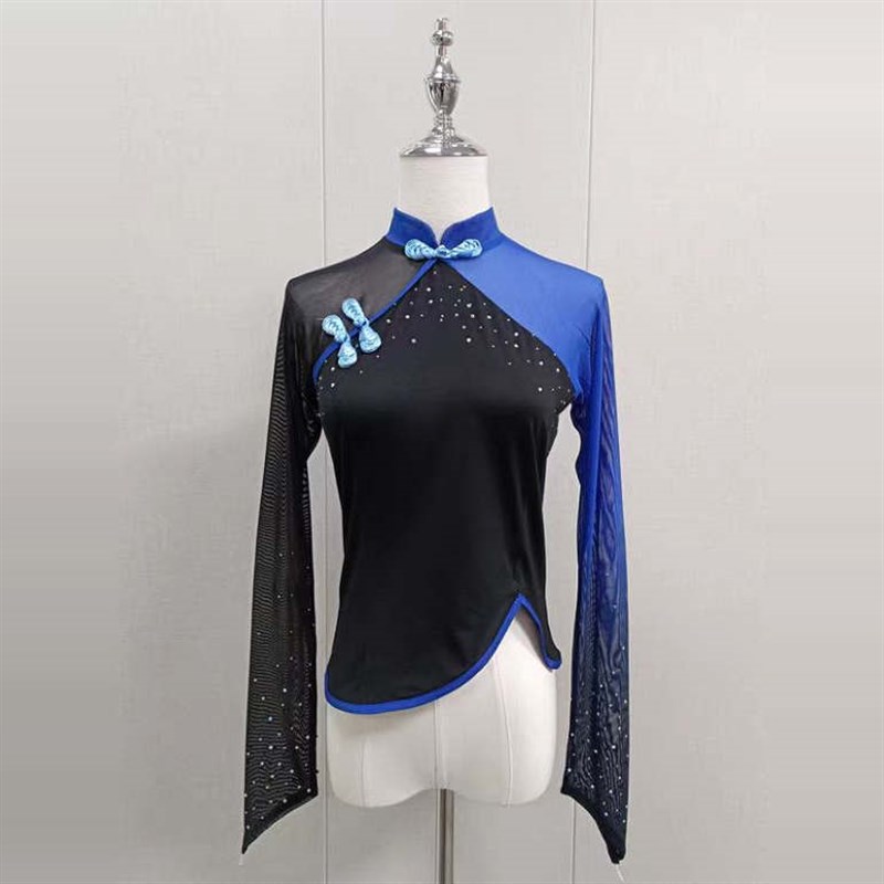 秧歌舞蹈民族扇子舞女胶州古w典舞演出服装身韵定制教室练功服艺
