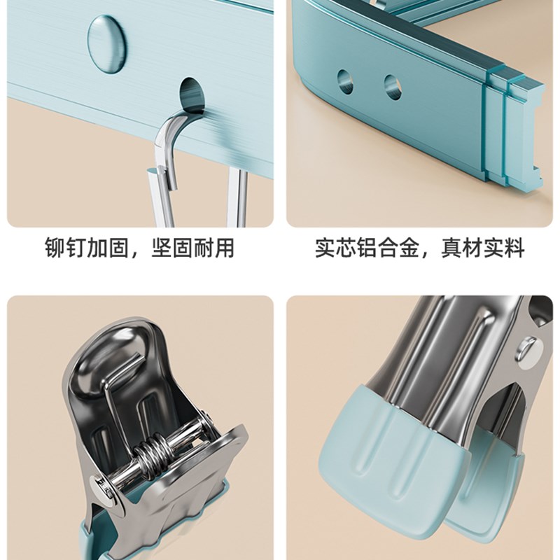 铝合金袜子晾晒架不锈q钢晾衣架多夹子内衣内裤专用家用晒袜子神