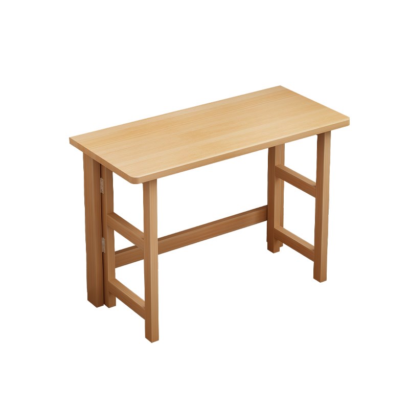 全实木折叠桌子家用电脑桌小户型餐桌学习桌学生写字.桌简易书桌