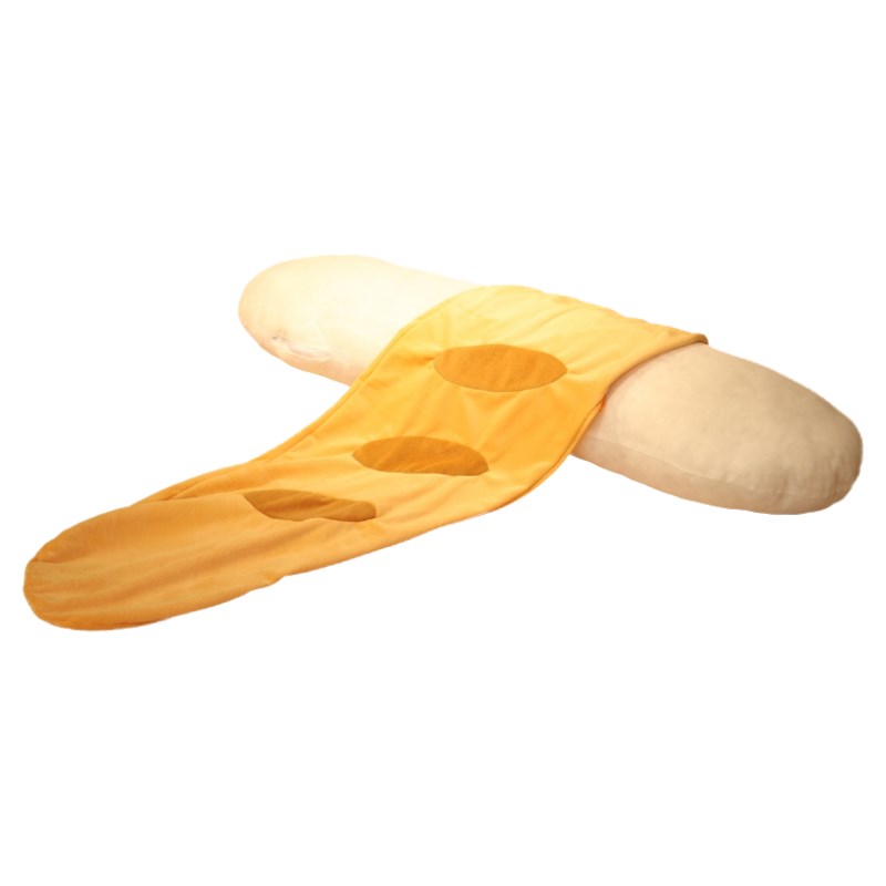 面包抱枕套壳子外皮可爱长条枕外壳枕头不含芯P套罩半成品自充靠