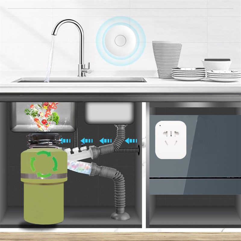 爱适易垃圾处理器自发电遥控开关插座H随意贴无线免布线面板开关