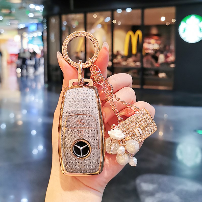 适用于c260l钥匙套e300l车a200l壳glc包gla扣glTb女B级S级gle