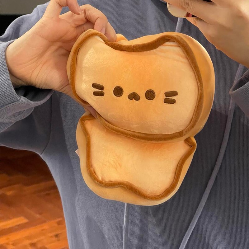 黄油饼干猫咪玩偶软萌解压小猫毛绒玩具可爱创意R公仔娃娃生日礼