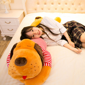 趴趴狗毛绒玩具j狗可爱枕头公仔睡觉长条抱枕布娃娃玩偶生日礼物