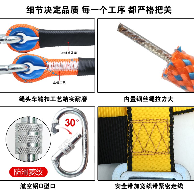 高楼家用套装救生绳求生绳地震应急救援J安全绳钢丝绳快速下降绳