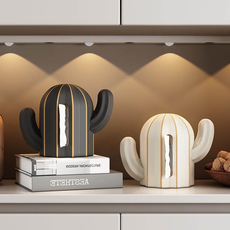 轻奢仙人掌纸巾盒家用客厅餐厅抽纸盒装饰品高档入户玄关桌面摆件,电子元器件市场,其它元器件,淘宝优惠券,粉丝福利购,淘宝优惠卷