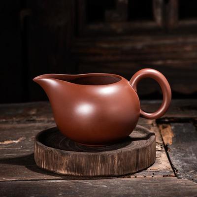 西施紫砂公道杯带茶滤一体茶漏过滤网手工原矿紫泥茶海分茶器茶具